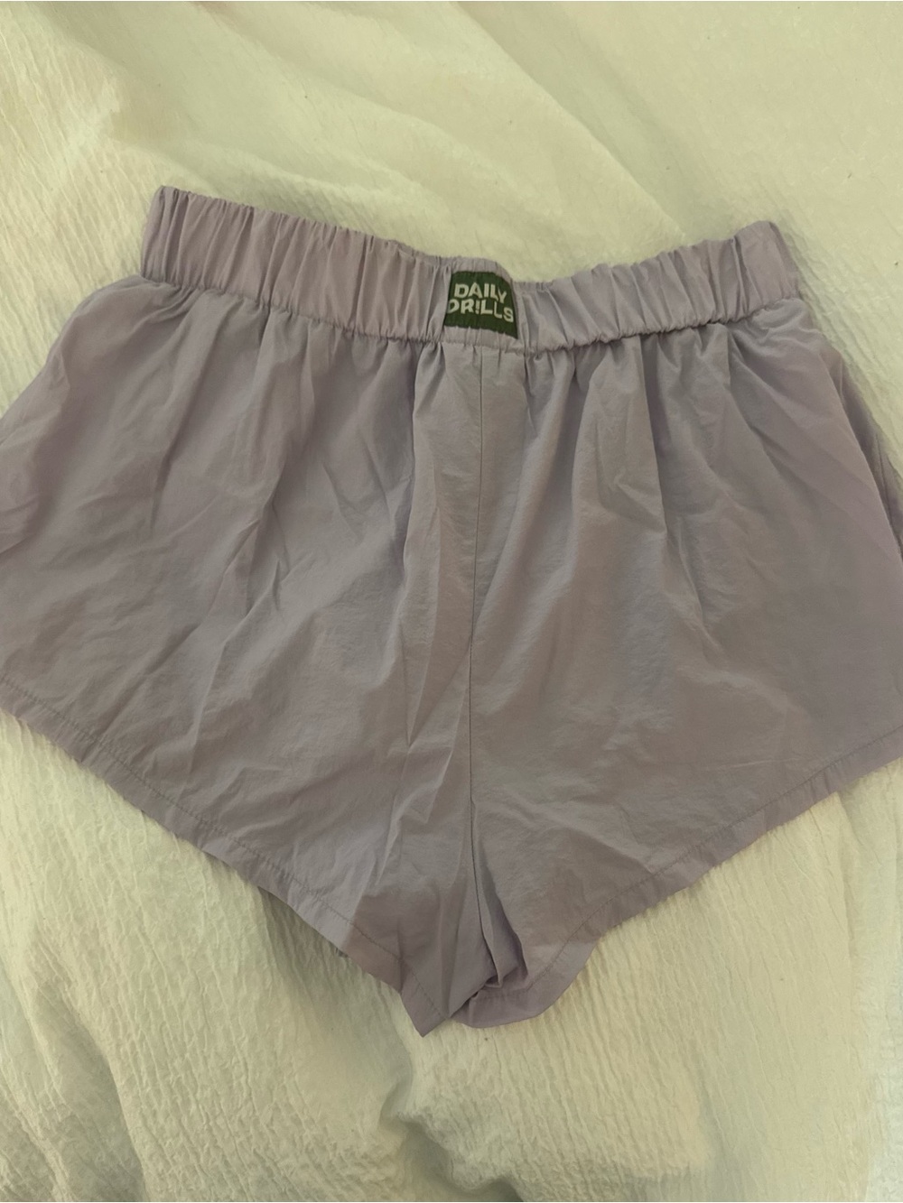 Daily Drills Lavender Elastic-Waist Athletic Shorts